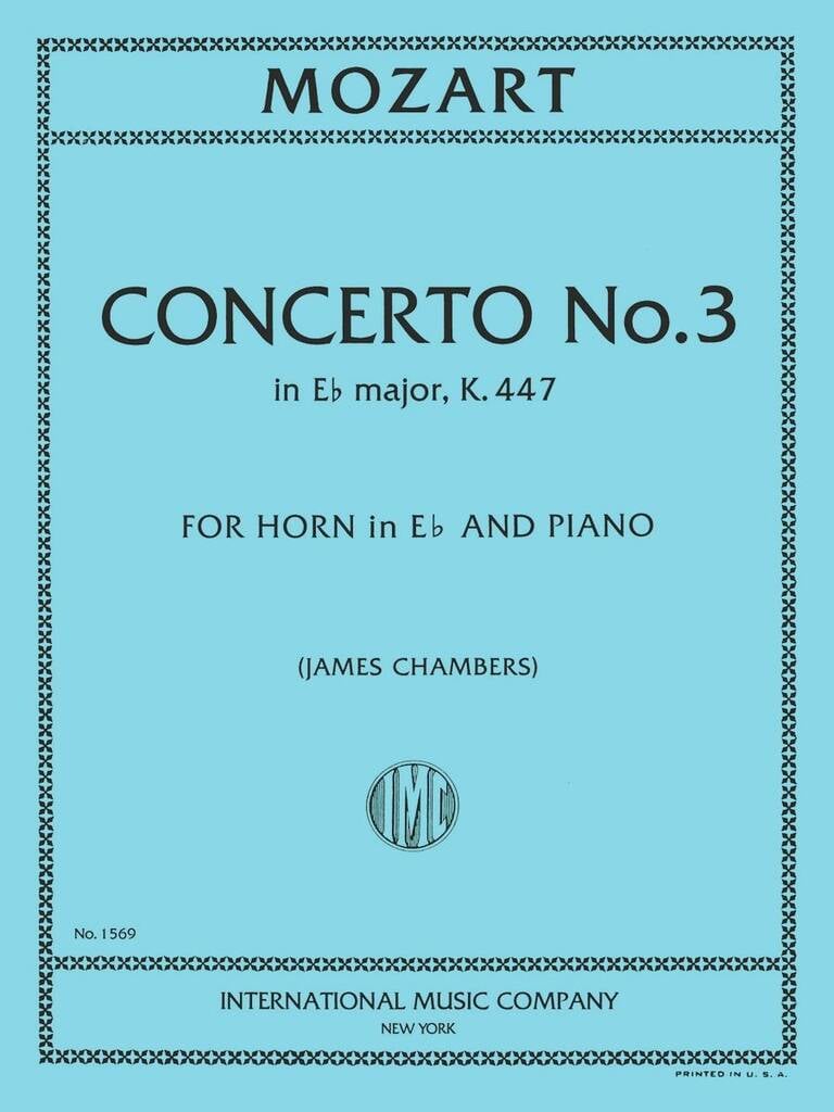 Concerto N. 3 Mi B K 447 (Chambers)